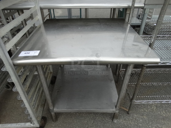 Stainless Steel Table w/ Metal Undershelf. 30x30x30