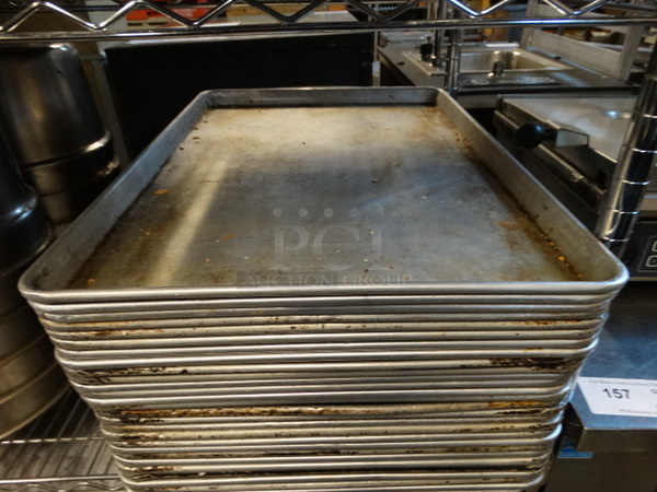8 Metal Full Size Baking Pans. 18x26x1. 8 Times Your Bid!