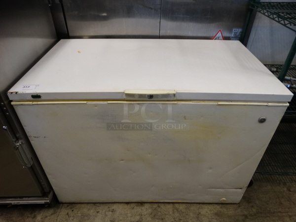 GE Chest Freezer w/ Hinge Lid. 48x30x35. Tested and Working!