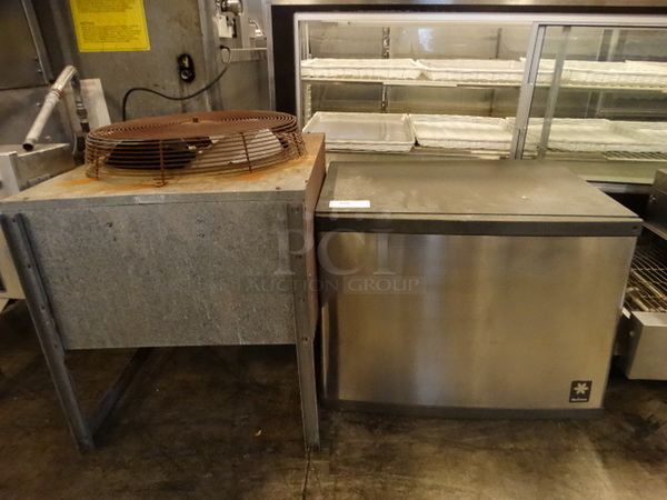 2 NICE! Items; Manitowoc Model QY0694N Stainless Steel Commercial Ice Machine Head and Commercial Metal Remote Condenser Fan. 208-230 Volts, 1 Phase. 30x25x22, 32x25x29. 2 Times Your Bid