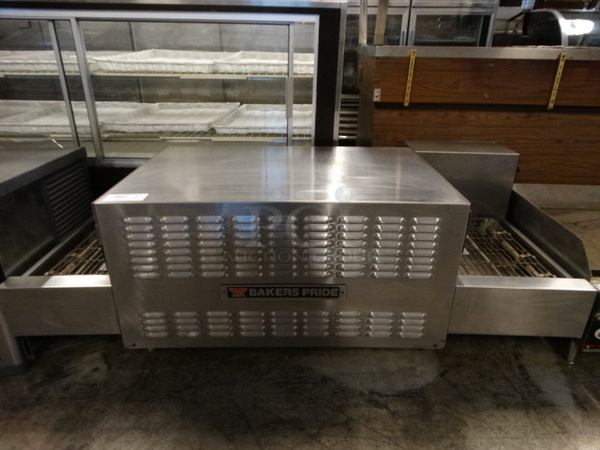 SWEET! Baker's Pride Model APC18 Stainless Steel Commercial Countertop  Electric Powered Conveyor Pizza Oven. 120/208 Volts, 3 Phase. 63x30x21.5