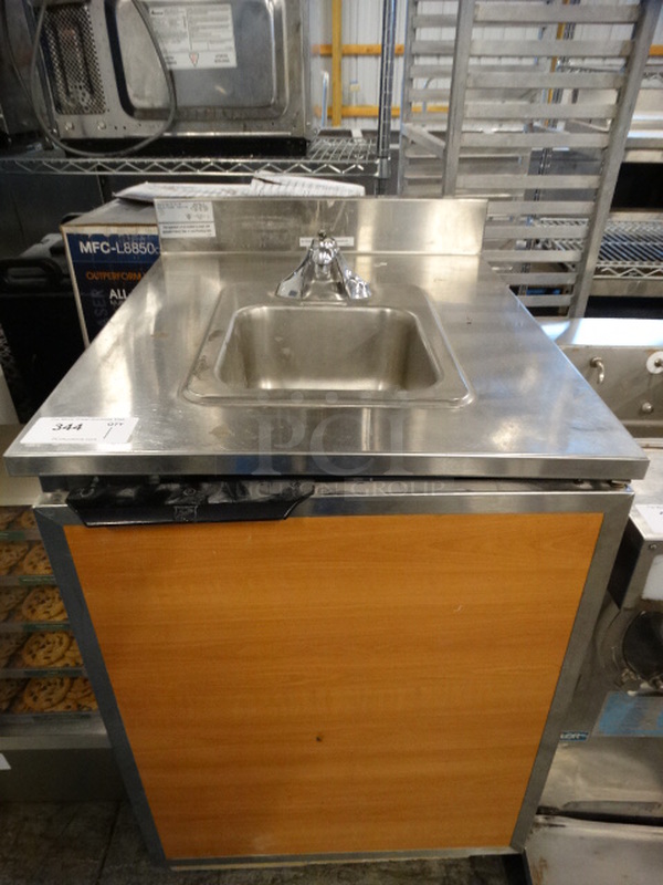 NICE! 2010 Duke Model SUB-PS-24-CM Stainless Steel Commercial Counter w/ Sink Basin, Faucet and Handle. 24x30x40