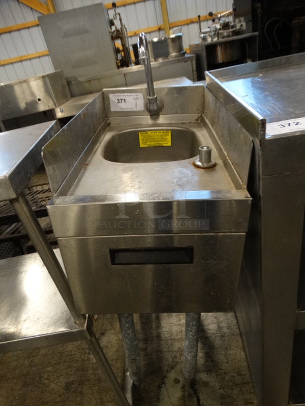 Stainless Steel Commercial Single Bay Sink w/ Faucet. 12x23x41