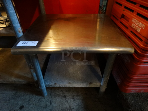 Stainless Steel Commercial Equipment Stand w/ Metal Undershelf. 24x24x20