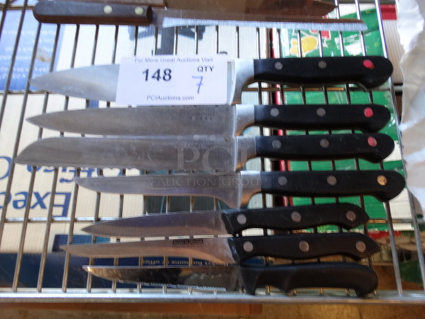 7 Various Metal Knives. Includes 13