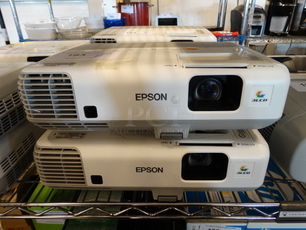 2 Epson Model H381A LCD Projectors. 100-240 Volts, 1 Phase. 13.5x10x4.5. 2 Times Your Bid!