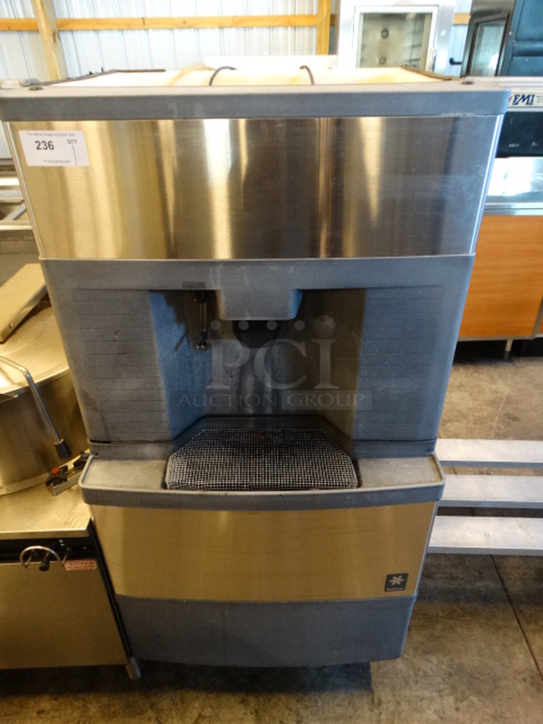 GREAT! Manitowoc Model QFA291 Stainless Steel Commercial Ice Bin Hotel Dispenser. 120 Volts, 1 Phase. 30x34x61