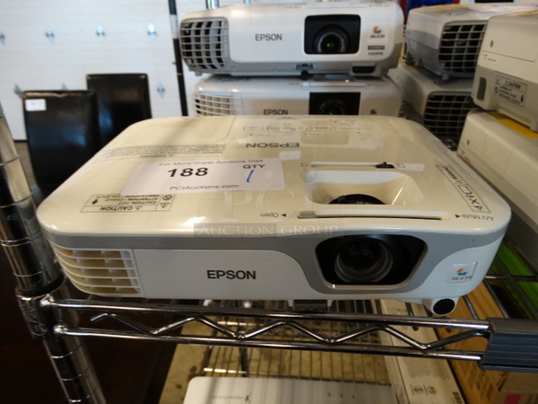 Epson Model H429A LCD Projector. 100-240 Volts, 1 Phase. 11.5x9.5x3