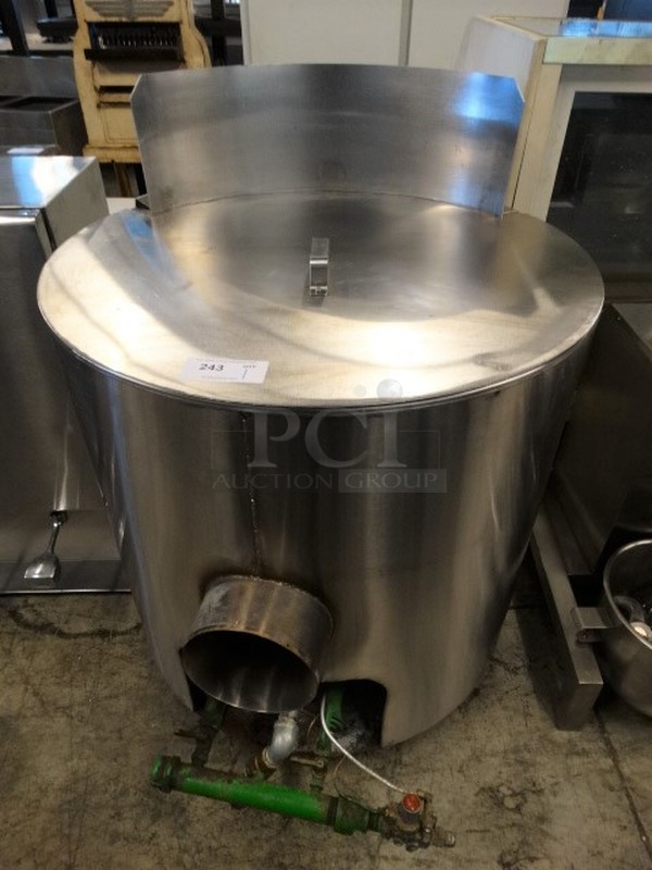 BEAUTIFUL! Stainless Steel Commercial Floor Style Bagel Kettle. 35x43x48