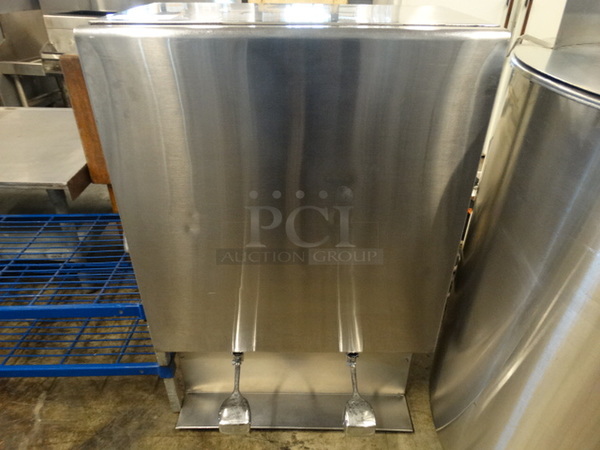 ServRite Stainless Steel Commercial Countertop Milk Dispenser. 25x15x40. Tested and Working!