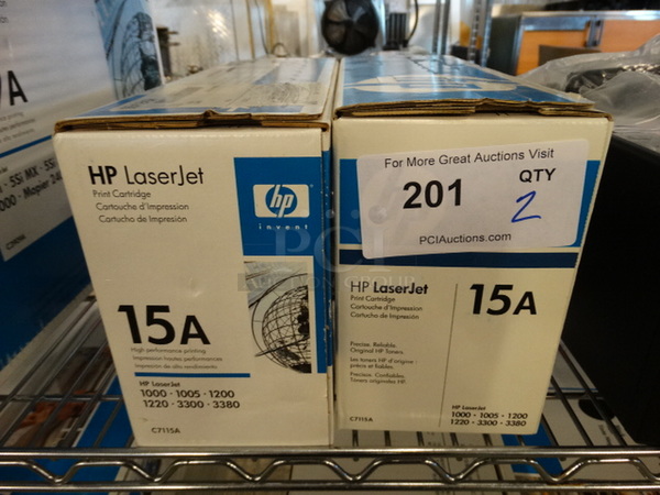 2 Boxes of HP 15A Ink. 2 Times Your Bid!