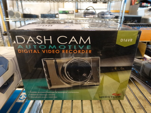 2 BRAND NEW IN BOX! Whistler D16VR Dash Cam Automotive Digital Video Recorder. 2 Times Your Bid!