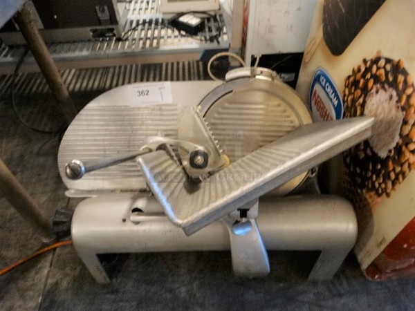 Metal Commercial Countertop Meat Slicer. 27x20x21. Tested and Working!