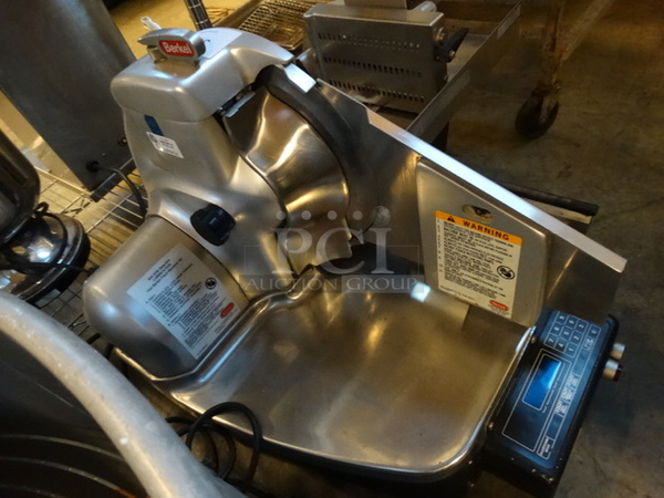 FANTASTIC! Berkel Model 834 EPB Shaver Stainless Steel Commercial Countertop Meat Slicer. 110 Volts, 1 Phase. 31x24x25. Cannot Test - Unit Trips Breaker