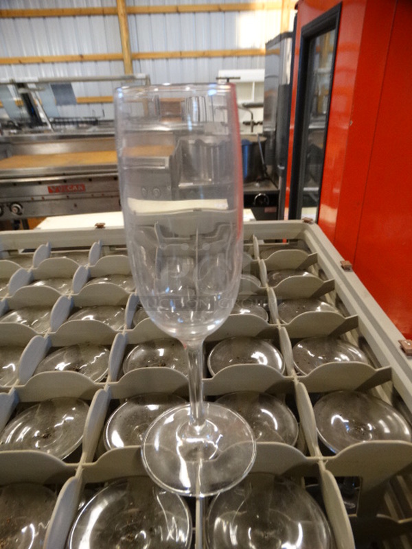 36 Champagne Glasses in Dish Caddy. Includes 2.5x2.5x8. 36 Times Your Bid!