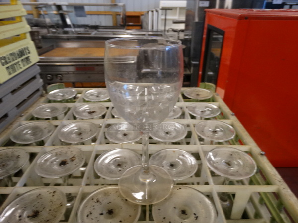 25 Wine Glasses in Dish Caddy. Includes 3x3x7.5. 25 Times Your Bid!