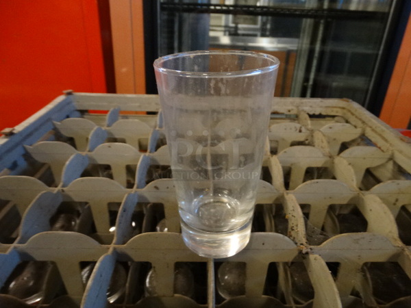 36 Beverage Glasses in Dish Caddy. Includes 3x3x7.5. 36 Times Your Bid!
