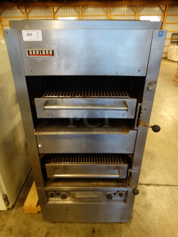 NICE! Garland Stainless Steel Commercial Gas Powered Upright Broiler. 34x42x68