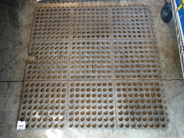 Black Anti Fatigue Floor Mat. 37x37