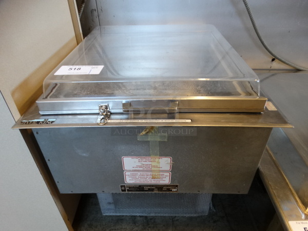 NICE! Silver King Model SK-CTM D1 Stainless Steel Commercial Countertop Drop In Display Freezer. 115 volts, 1 Phase. 23x26x24. Tested and Powers On But Temps at 39 Degrees