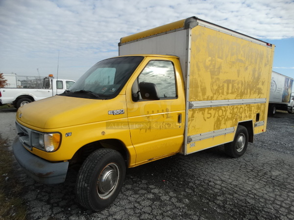 1999 Ford Model E-350 Super Duty / TK Triton V8 10' Box Truck. Odometer Reads 145,377. VIN 1HTMMAAL47H360231. Title Is Free and Clear. Runs and Drives! See Lots 8-9 For Additional Pictures!