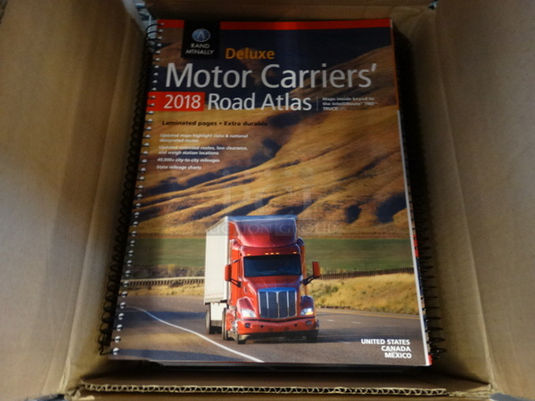ALL ONE MONEY! Lot of Deluxe Motor Carriers' 2018 Road Atlas!