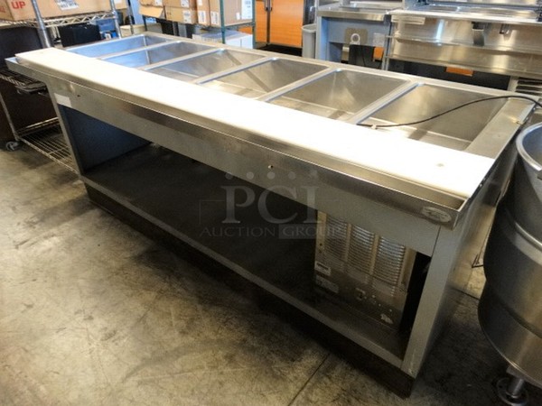 NICE! Duke Model SUBFC206LT Stainless Steel Commercial Refrigerated Prep Table. 120 Volts, 1 Phase. 86x34x37. Tested and Working!
