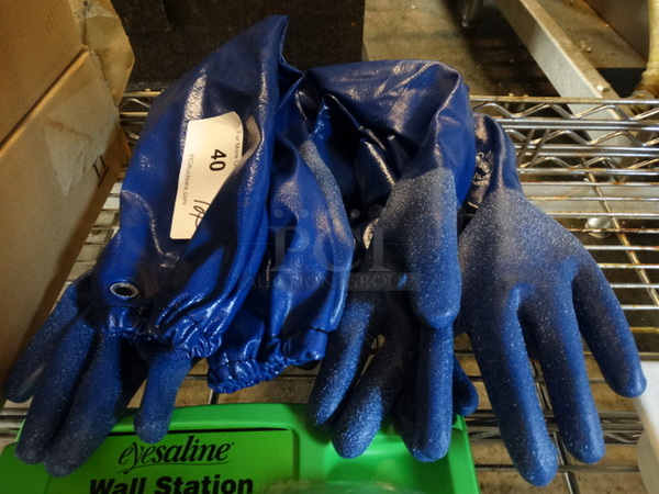 ALL ONE MONEY! Blue Gloves!