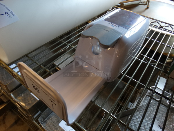 White Poly Soap Dispenser. 6x5x16