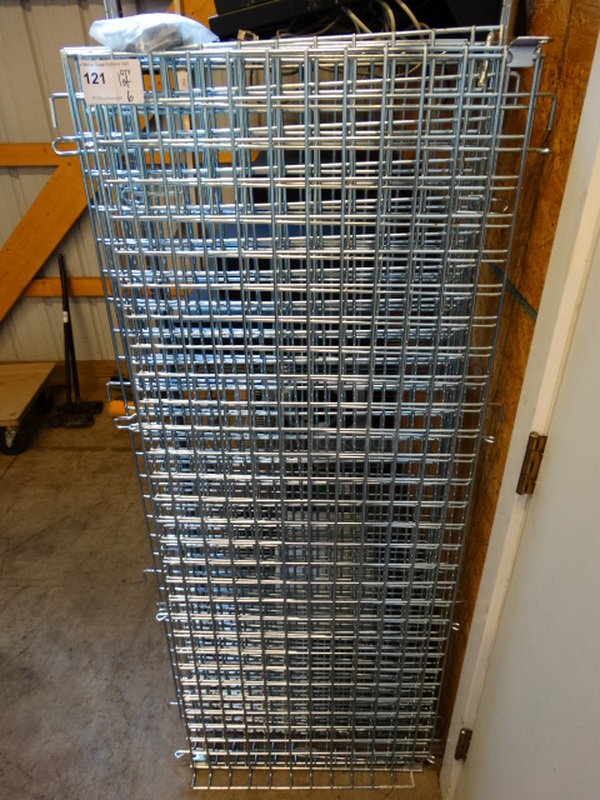 ALL ONE MONEY! Lot of 6 Pieces of Chrome Finish Liquor Cage! 25x2x61