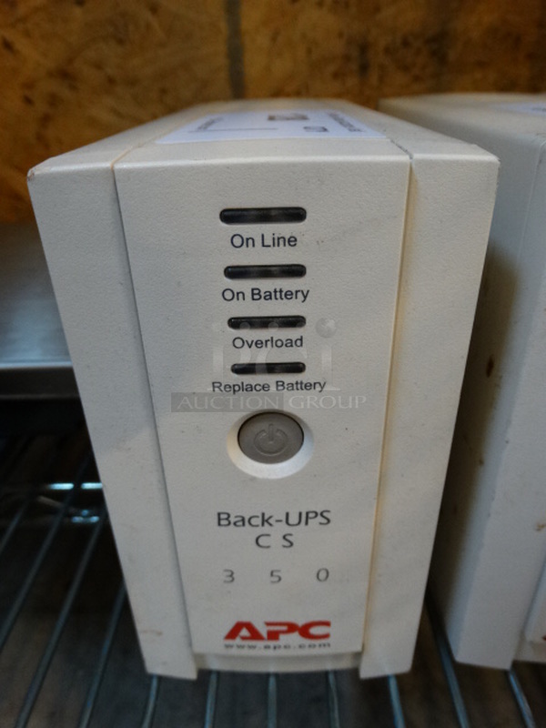 APC Back UPS CS 350 Uninterruptible Power Supply. 4x11x6.5