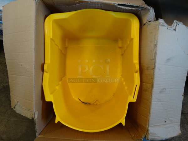 Yellow Poly Mop Bucket. 15x19x13
