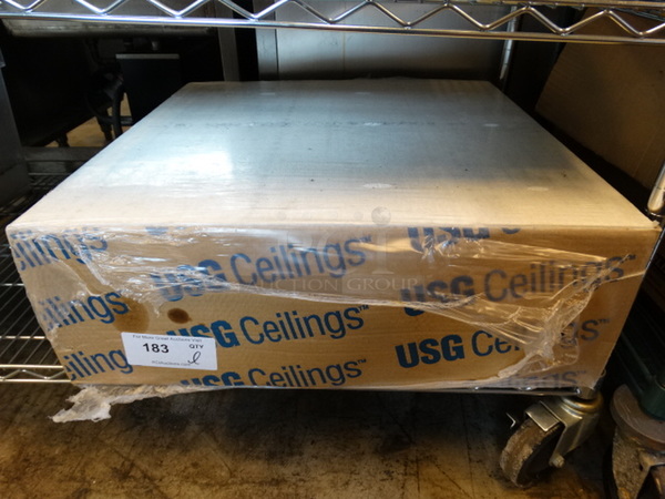 ALL ONE MONEY! Lot of USG Ceiling Pieces! Box: 24x24x8.5