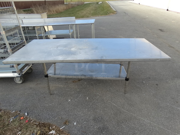 Stainless Steel Table w/ Undershelf. 96x44x34
