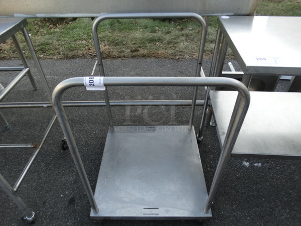Stainless Steel Cart on Commercial Casters. 25x24x36