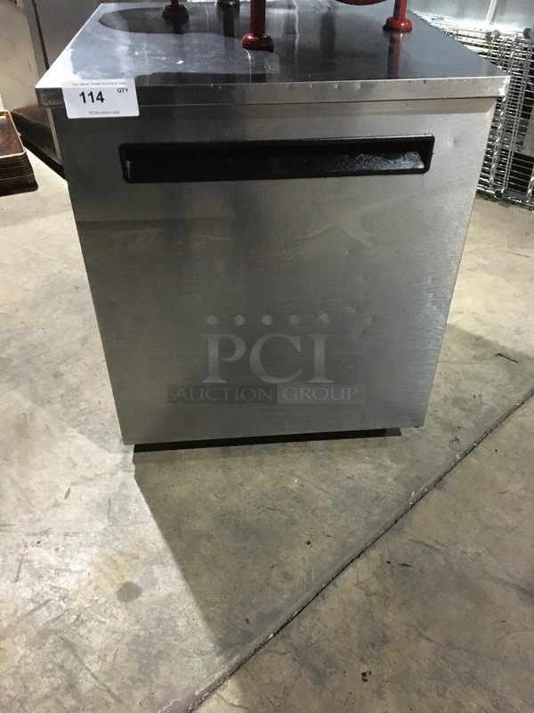 Delfield Commercial Single Door Lowboy! All Stainless Steel! Model 406STAR4 Serial 1207152000483! 115V 1Phase! On Commercial Casters!