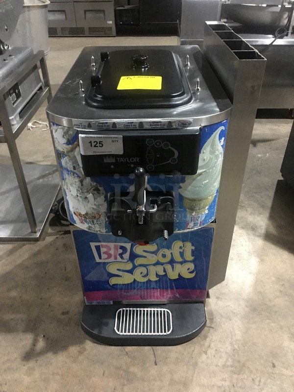 BEAUTIFUL! Taylor Commercial Countertop Air Cooled Single Flavor Soft Serve Ice Cream Machine! All Stainless Steel! Model C709-27 Serial K7125470! 208-230V 1Phase! 