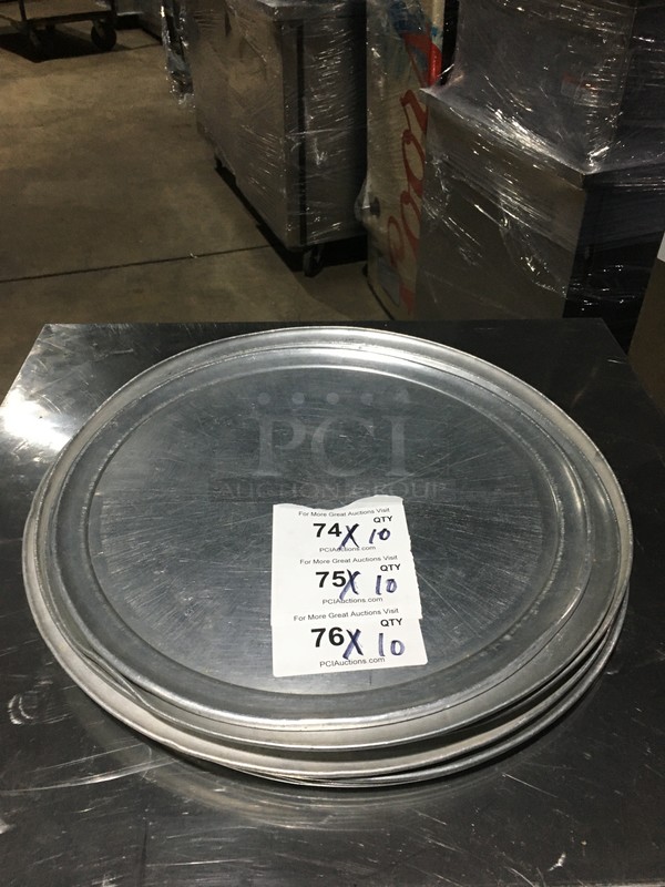 Aluminum Round Food Holding/Serving Trays! 10 X Your Bid!