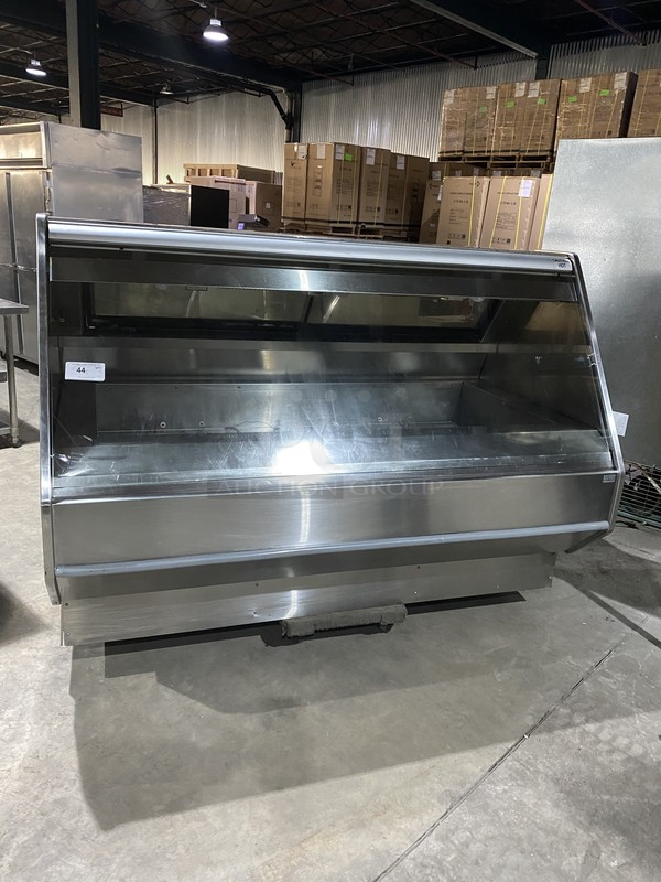 Nice! Late Model 2012! Barker Enclosed Heated Showcase/Steam Table Merchandiser! All Stainless Steel!