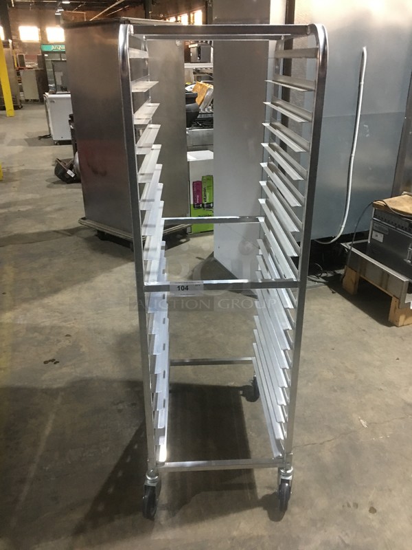 NICE! NEW! OUT OF THE BOX Yukon Commercial Metal Pan Transport Rack! Model 120YASPR18WELD! On Commercial Casters!