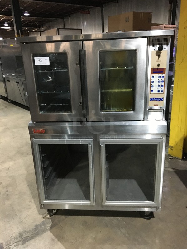 FANTASTIC! Lang Commercial Electric Powered Convection Oven/Proofer Combo! With View Through Doors! All Stainless Steel! On Commercial Casters! Model ECOFCCN Serial COE0409A0003! 208/240V 1/3 Phase! On Commercial Casters!