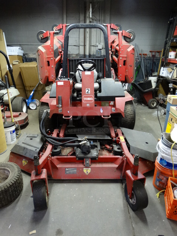 FANTASTIC! Toro Model 30581 580-D Groundsmaster Metal Commercial 4WD Rotary Riding Lawn Mower. Unit Was Working When Parked. 96x168x84 - Image 1 of 12