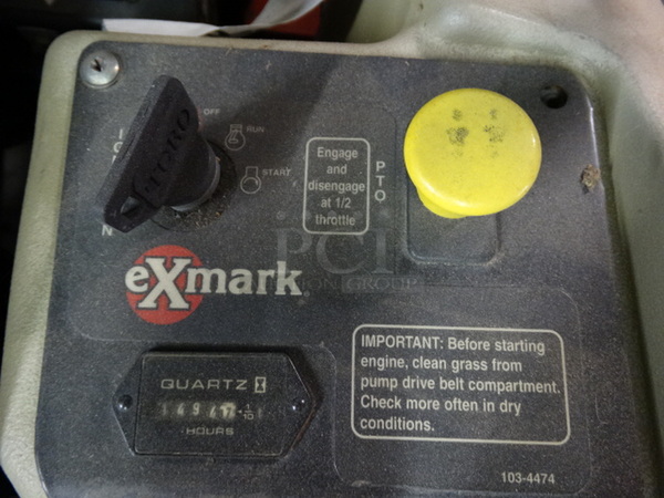 WOW! 2003 Exmark Lazer Z UltraCut 72 Metal Commercial Zero Turn Riding Lawnmower w/ Kohler Command Pro 27 Motor. Unit Was Working When Parked. 72x84x72 - Image 7 of 12