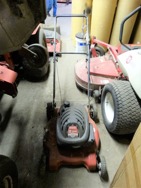 Huskee Model 11A-08MB031 Easy Start Side Discharge Push Mower w/ 22" Cutting Width. Unit Was Working When Parked. 24x70x36 - Image 1 of 8