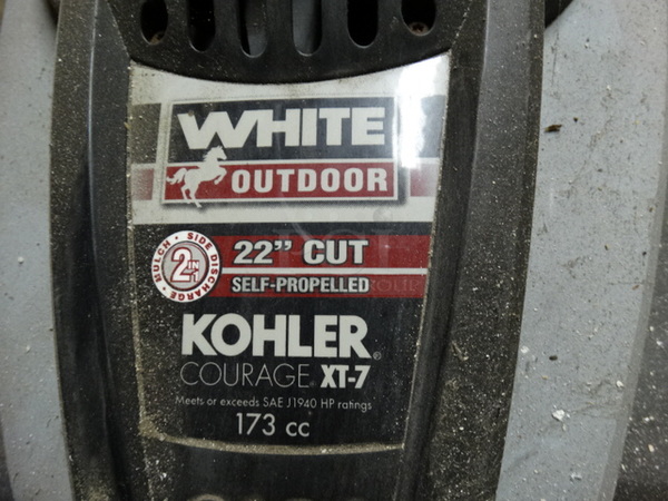 White Model 12A-52M000 Self Propelled Push Mower w/ 22" Cutting Width. Unit Was Working When Parked. 24x70x36 - Image 6 of 12