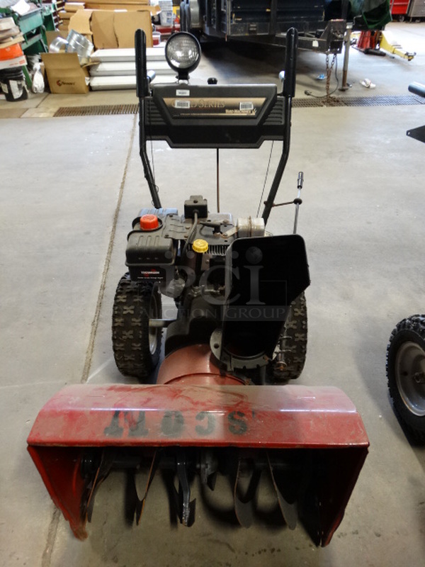 GREAT! MTD Lawn Machines Gold Series Metal Snow Thrower. Unit Was Working When Parked. 26x54x43