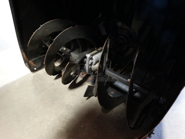 GREAT! MTD Lawn Machines Model 31AE6COF022 Gold Series Metal Electric Start Snow Thrower w/ 12" Impeller. Unit Was Working When Parked. 26x54x43 - Image 4 of 12