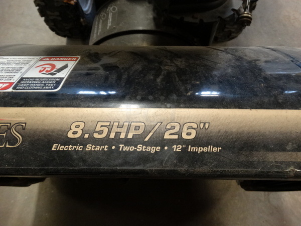 GREAT! MTD Lawn Machines Model 31AE6COF022 Gold Series Metal Electric Start Snow Thrower w/ 12" Impeller. Unit Was Working When Parked. 26x54x43 - Image 6 of 12
