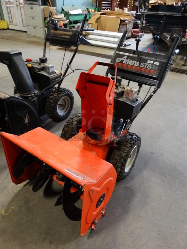GREAT! Ariens ST824 Model 924082 Metal Snow Thrower. Unit Was Working When Parked. 25x60x40 - Image 2 of 12