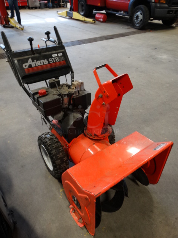 GREAT! Ariens ST824 Model 924082 Metal Snow Thrower. Unit Was Working When Parked. 25x60x40 - Image 4 of 12